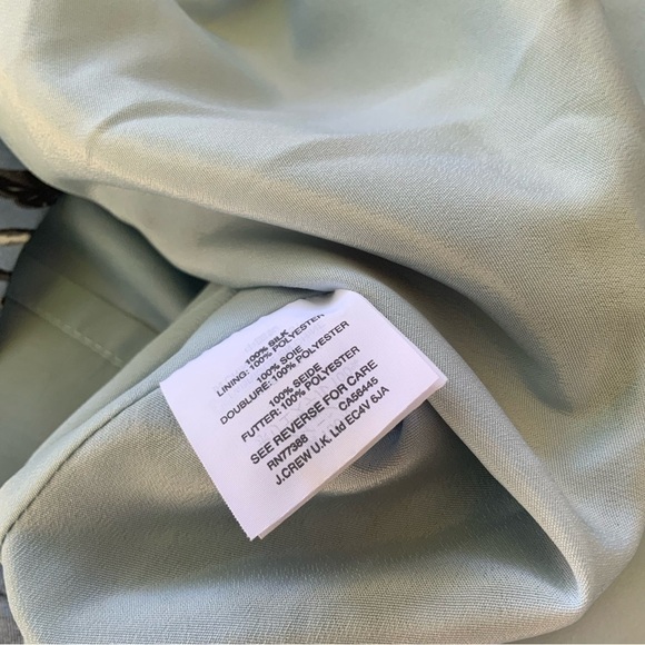 J Crew Blue floral silk Midi skirt - Picture 6 of 6